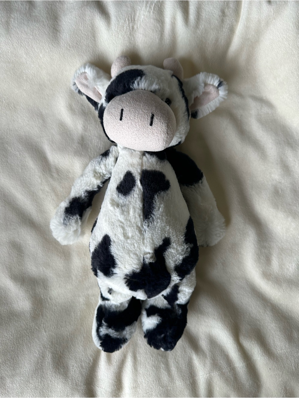 Jellycat Cow Stuffed Animal Toy - Black & White Cuddle Buddy